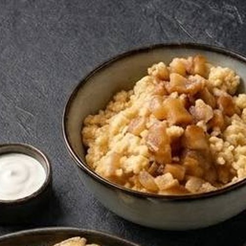 Porridge with pear